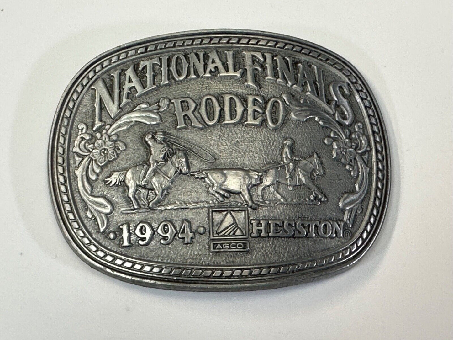 1994 Adult Sized NFR National Finals Rodeo ADM belt buckle