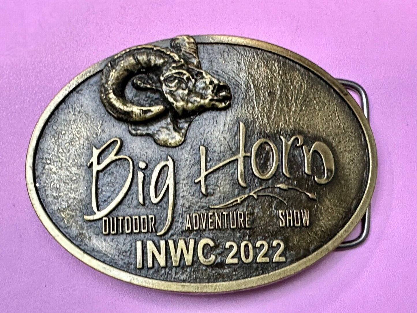 BIG HORN SHOW 2022 Outdoor Adventure Inland N.W. INWC Spokane WA Belt Buckle