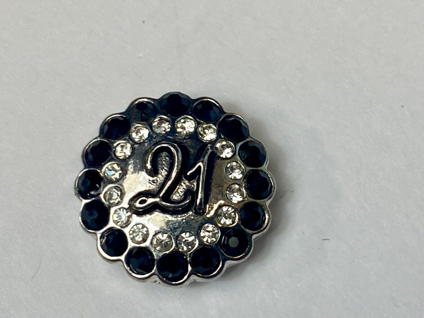 21 - blackjack birthday! 18mm Button Charms, Ginger Snaps - Magnolia Vine