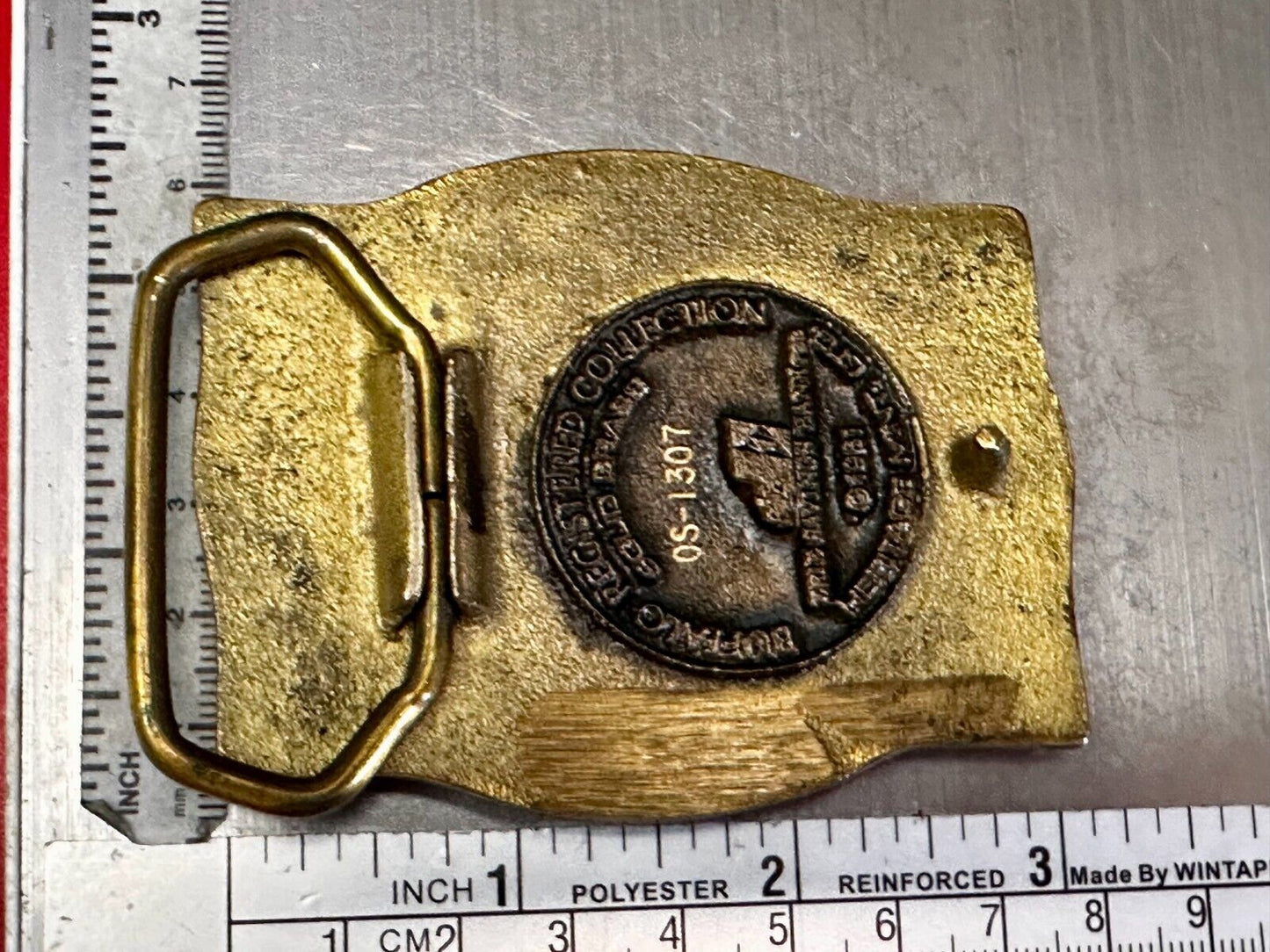 The Erie Canal Buffalo NY State Solid Brass Belt Buckle by Heritage Mint
