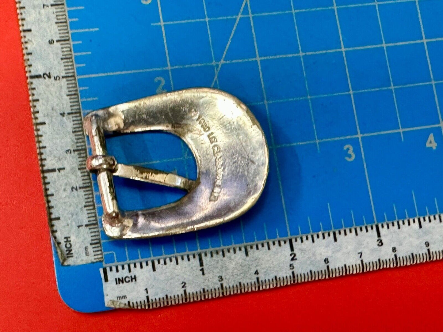 2" wide, silver tone ranger style Replacement Liz Claiborne belt buckle