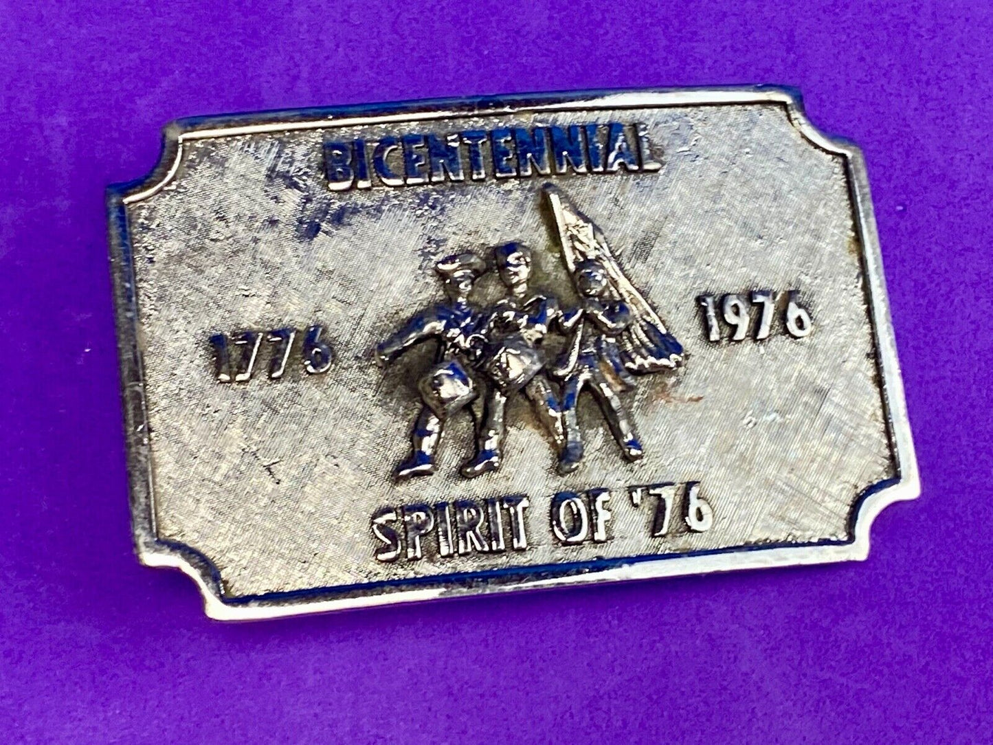 Bicentennial celebration Spirit of 76! USA patriotic America! belt buckle