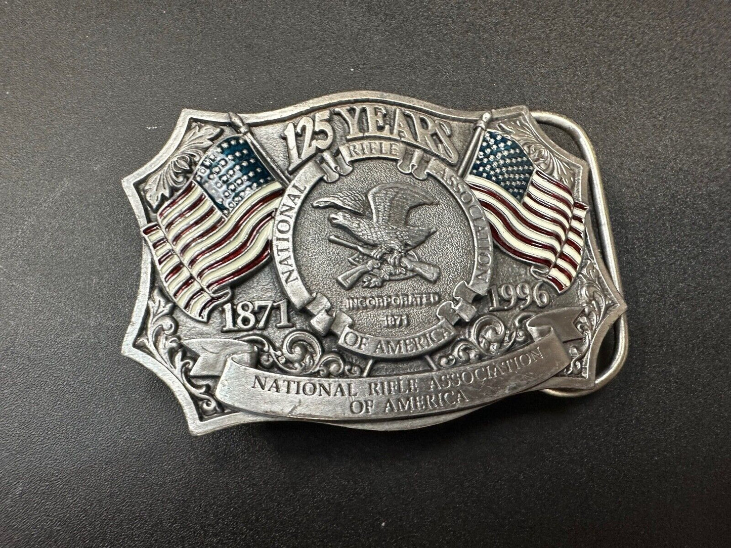 1996 NRA National Rifle Association Firearms Freedom 125 year celebration belt