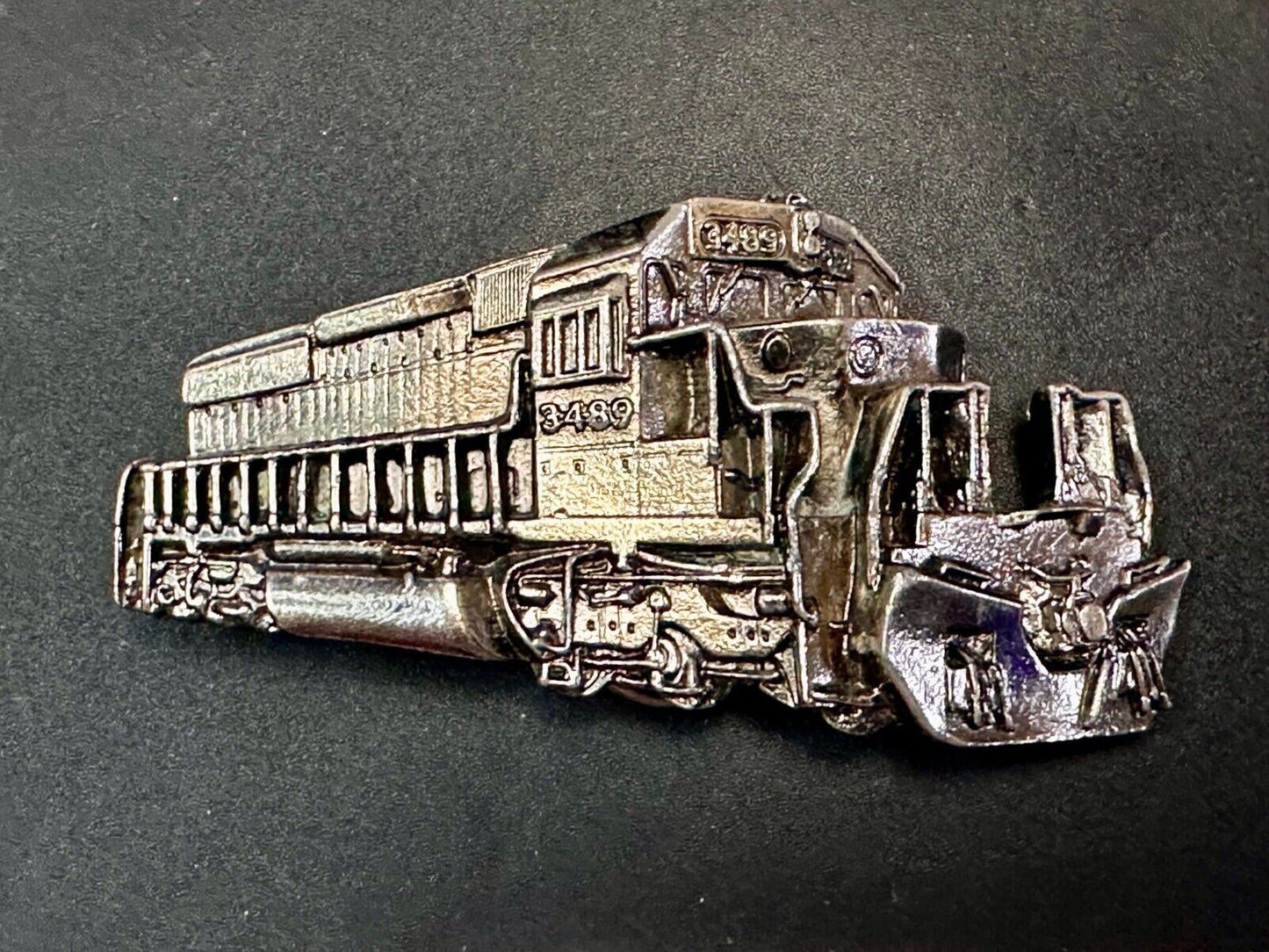 3489 Train Locomotive RailRoad Vintage 1980 - The Great American Belt Buckle Co