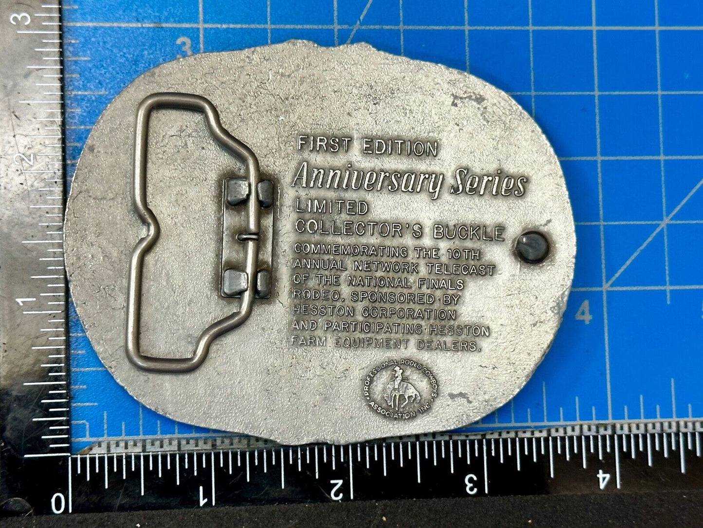 1993 Hesston National Finals Rodeo NFR 25th year celebration Belt Buckle