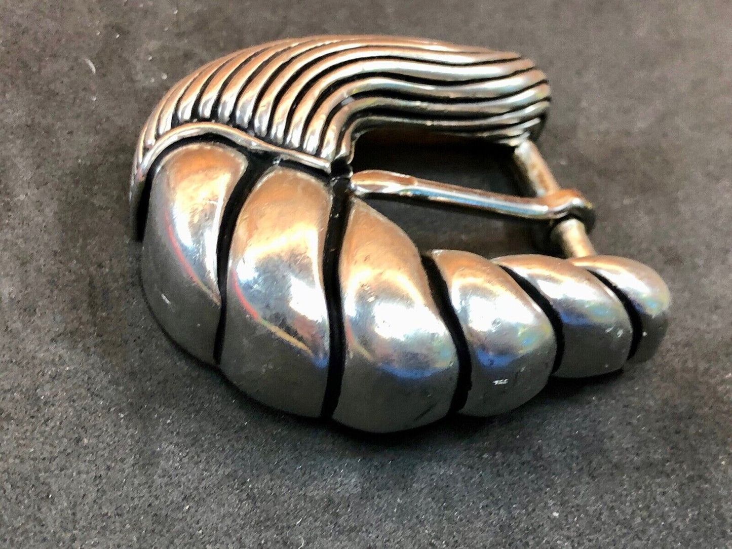 Vintage silver tone dress women’s ladies belt buckle. #1122 Vicenza