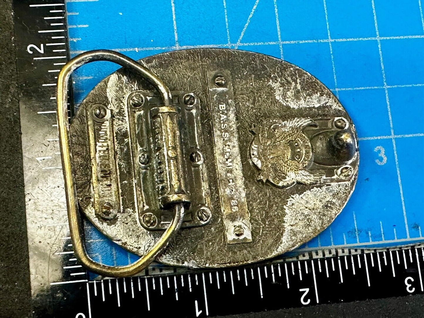 1996 BASS Anglers Sportsman Society Sport Fishing Fishermans Belt Buckle
