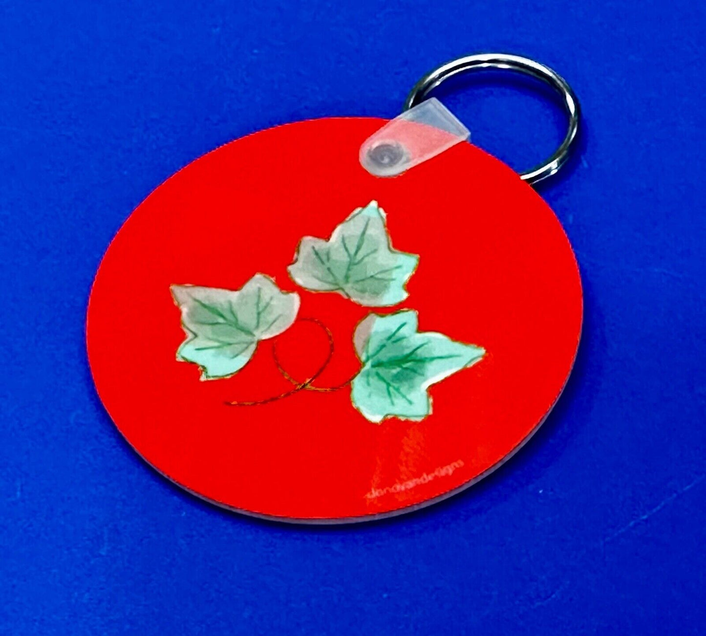 Alpha Phi Sorority Custom Holliday Round Keychain - Key Ring Chain
