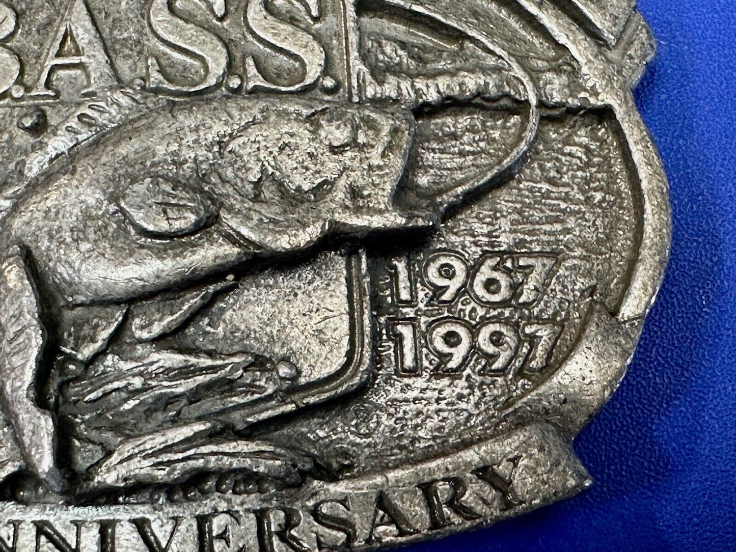 BASS 30th Anniversary Belt Buckle Bass Anglers Sportsman Society - 1997