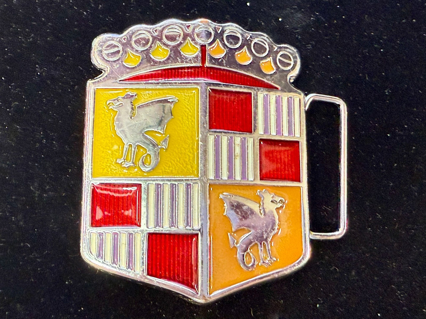 BAD B.A.D. Motor Company 1948 Dragon Crest Shield Logo Promotional Belt Buckle