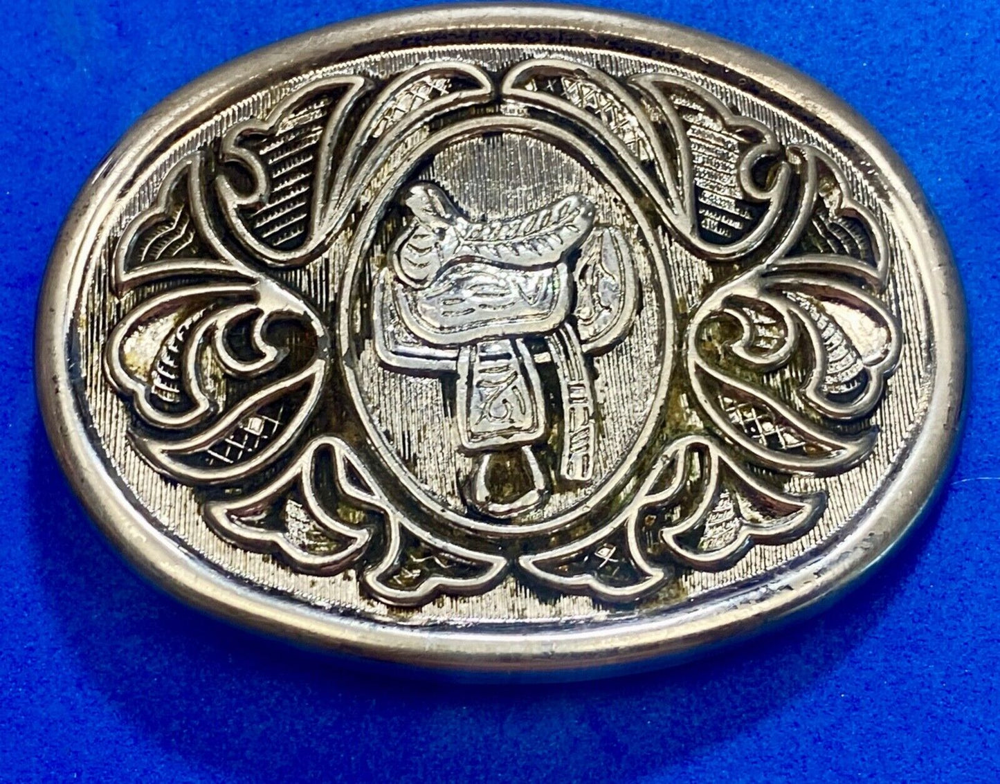 Avon Western Cowboys horse Saddle Vintage Belt Buckle - up to 1 1/2" belt