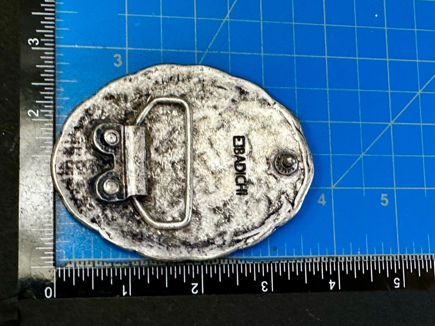 Badichi Replacement Silver Color Western Oval Belt Buckle