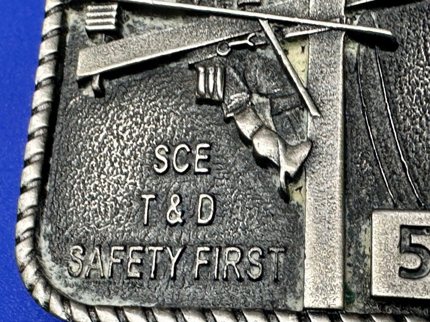 Belt Buckle SCD Pole Climber Safety award Belt Buckle