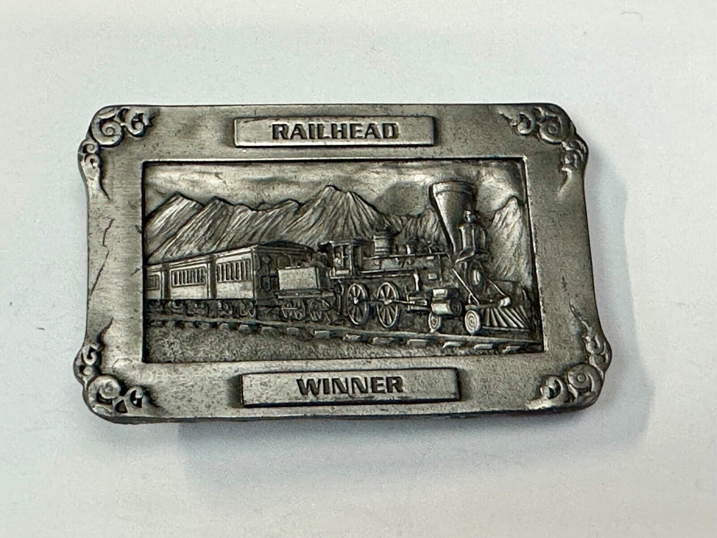 Train RR Railhead Winner ARIZONA COWBOY SHOOTERS ASSOCIATION BELT BUCKLE