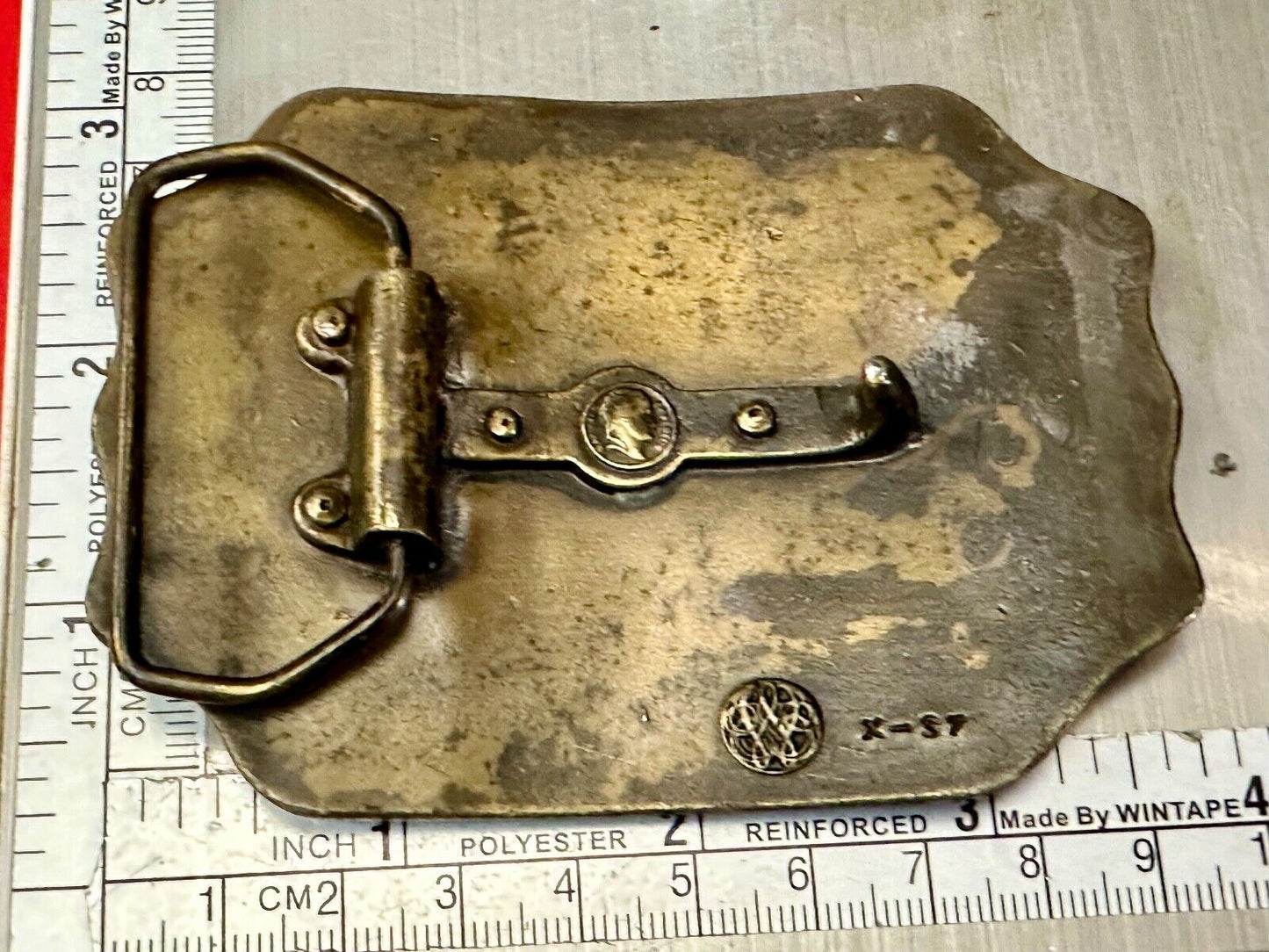 Vintage American Express Southwestern Stage Company Bergamot X-37 belt buckle