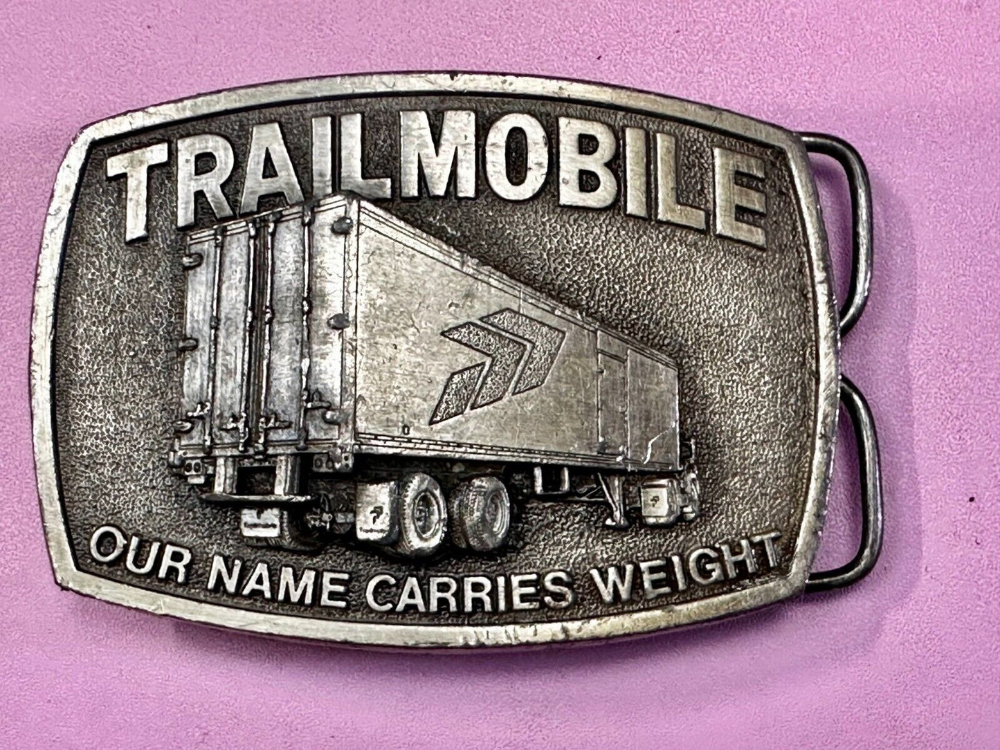 Trailmobile Our Name Carries Weight Semi Truck Long Haulers Trucker Belt Buckle