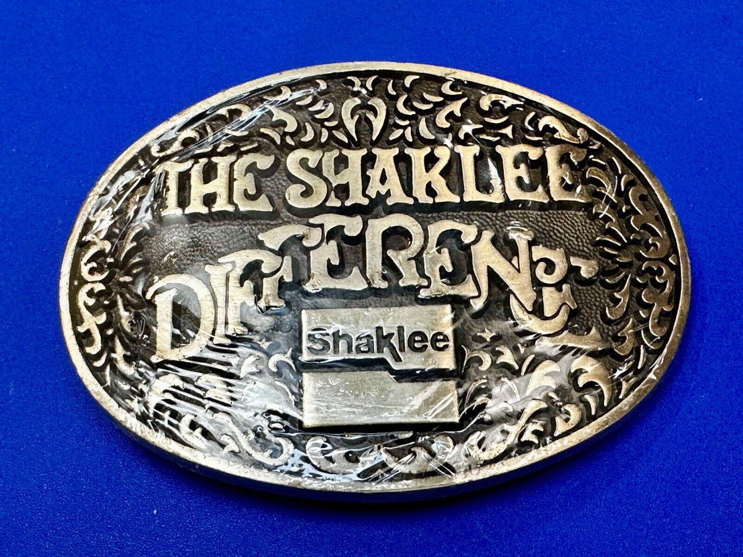 The Shaklee Difference Vintage Award Division Medals Solid Brass NOS Belt Buckle