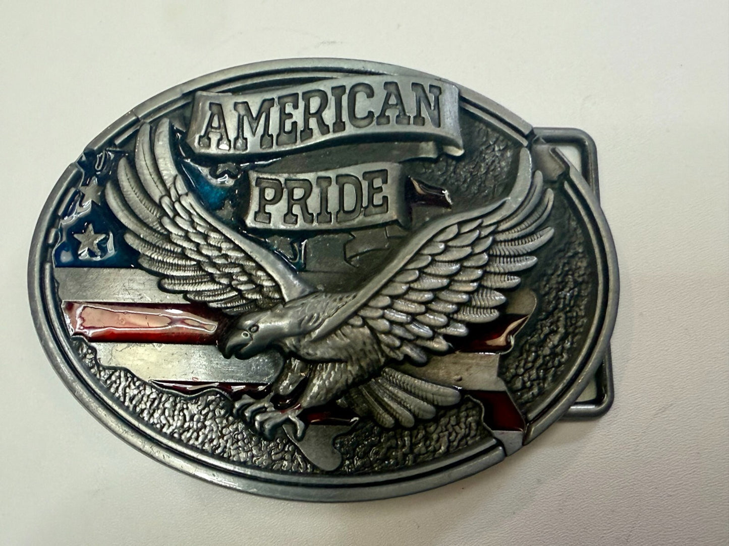American Pride - Patriotic USA United States Flag and Eagle Belt Buckle