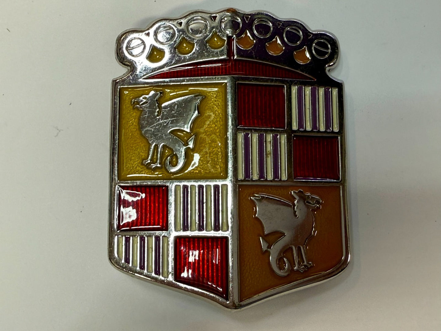 BAD B.A.D. Motor Company 1948 Dragon Crest Shield Logo Promotional Belt Buckle