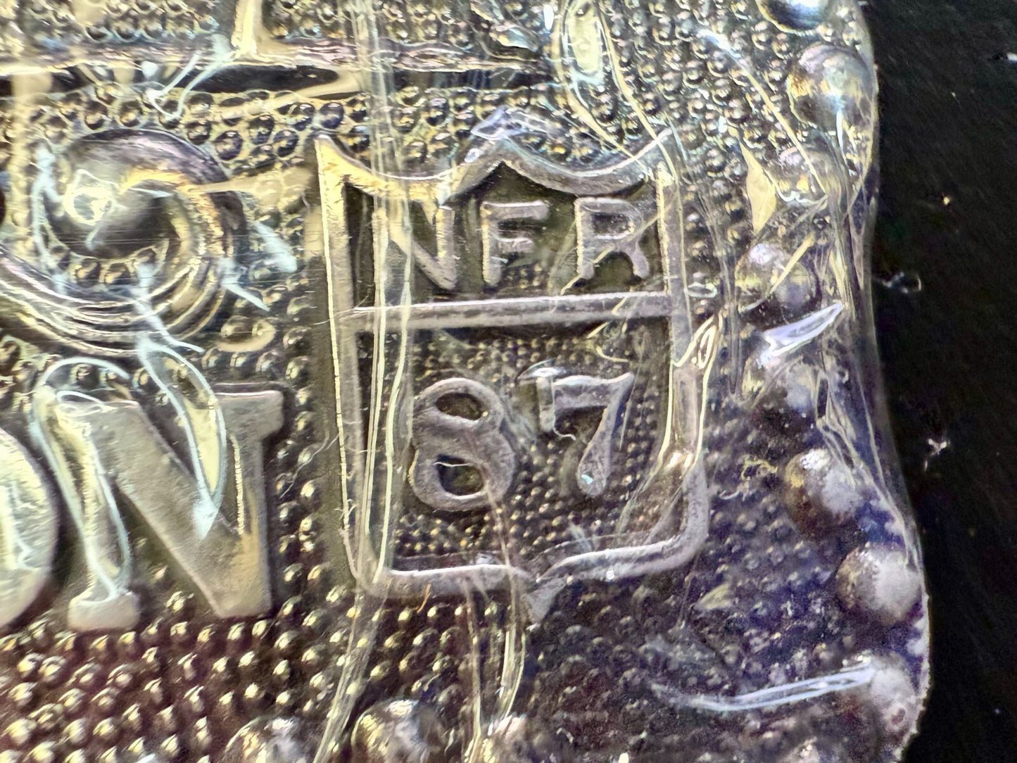 1987 Hesston NFR National Finals Rodeo Cowboys Award Design Medals Belt Buckle