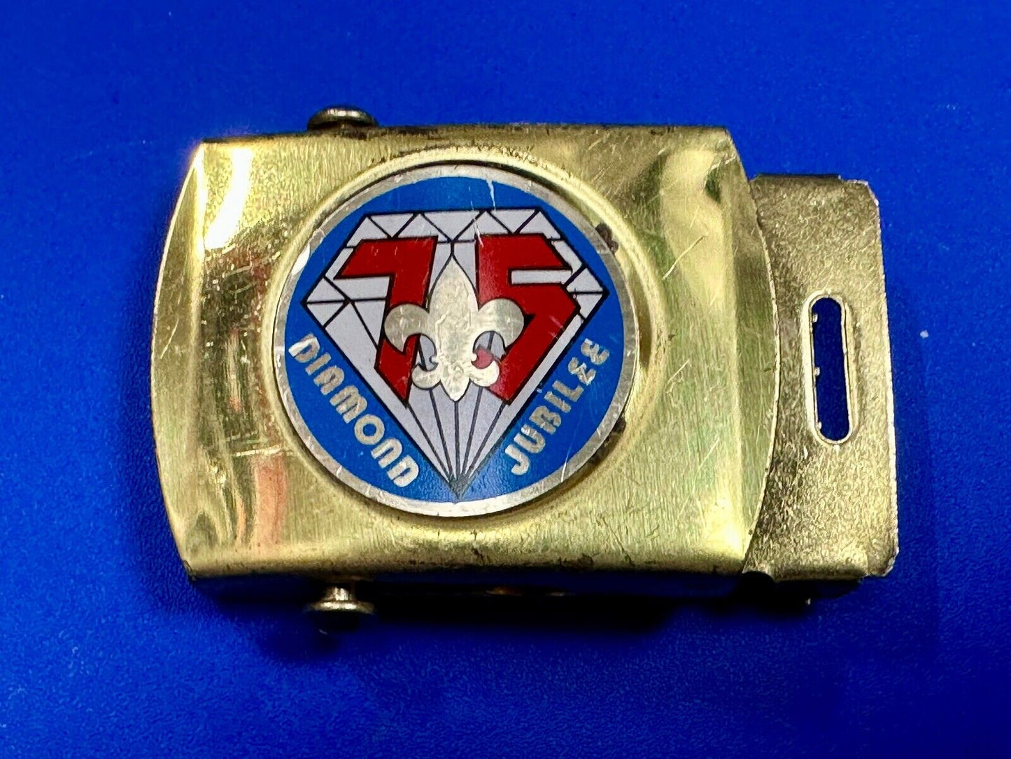 Vintage BSA Diamond Joublee 75 year celebration USA made belt buckle