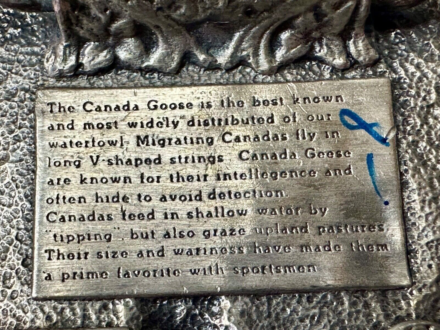 The Canadian Goose commemorative vintage 1983 bergamot belt buckle