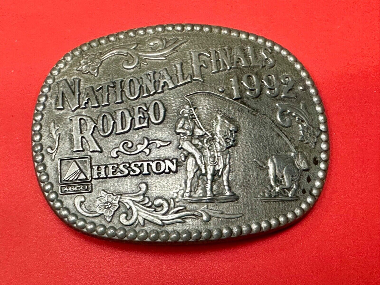 1992 Award Design Medals NFR National Finals Rodeo belt buckle