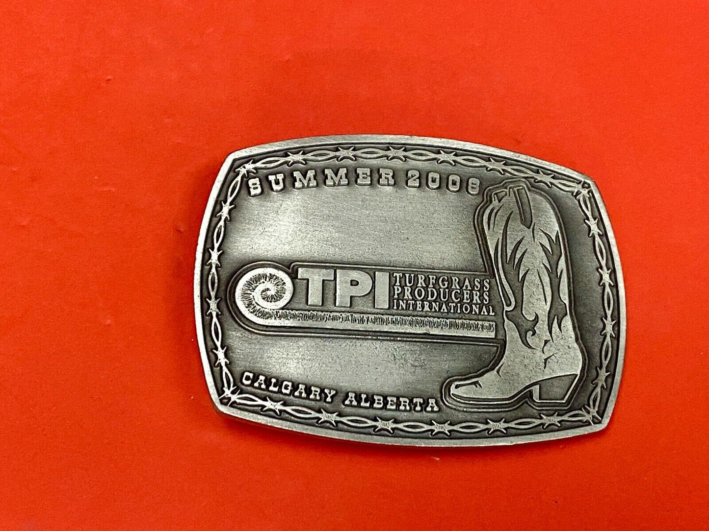 Tpi Turfgrass Producers International Belt Buckle Calgary Alberta Belt Buckle