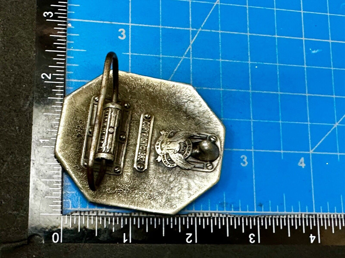 Vietnam Cross 1962 - 1975 The Great American Buckle Co Vintage Belt Buckle