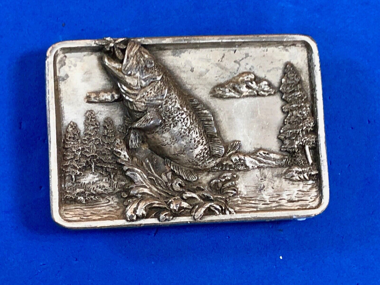 Vintage 1984 Bergamot Belt Buckle Bass jumping off the buckle!