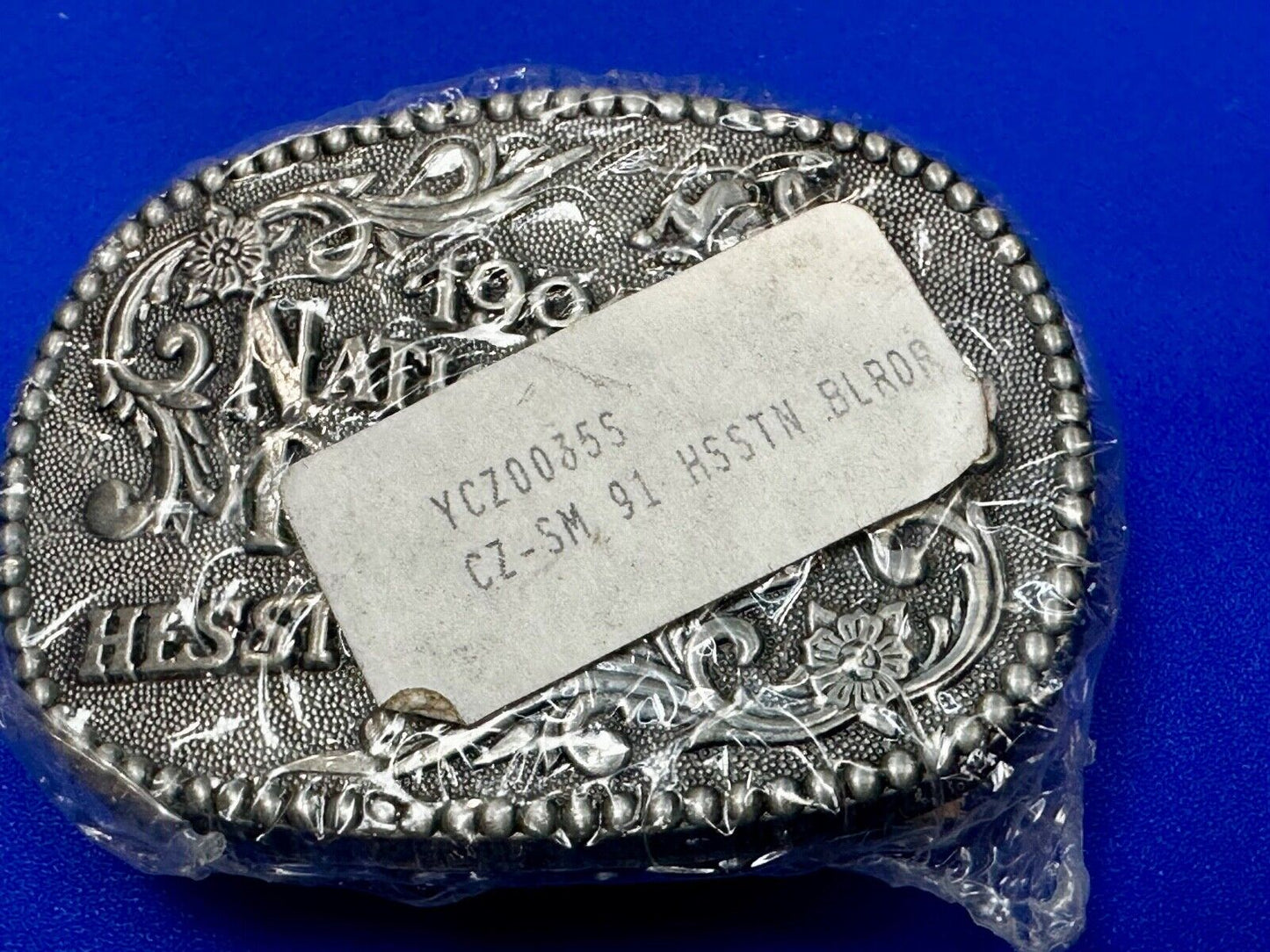 1991 NFR National Finals Rodeo NOS Youth Size ADM Commemorative Belt Buckle