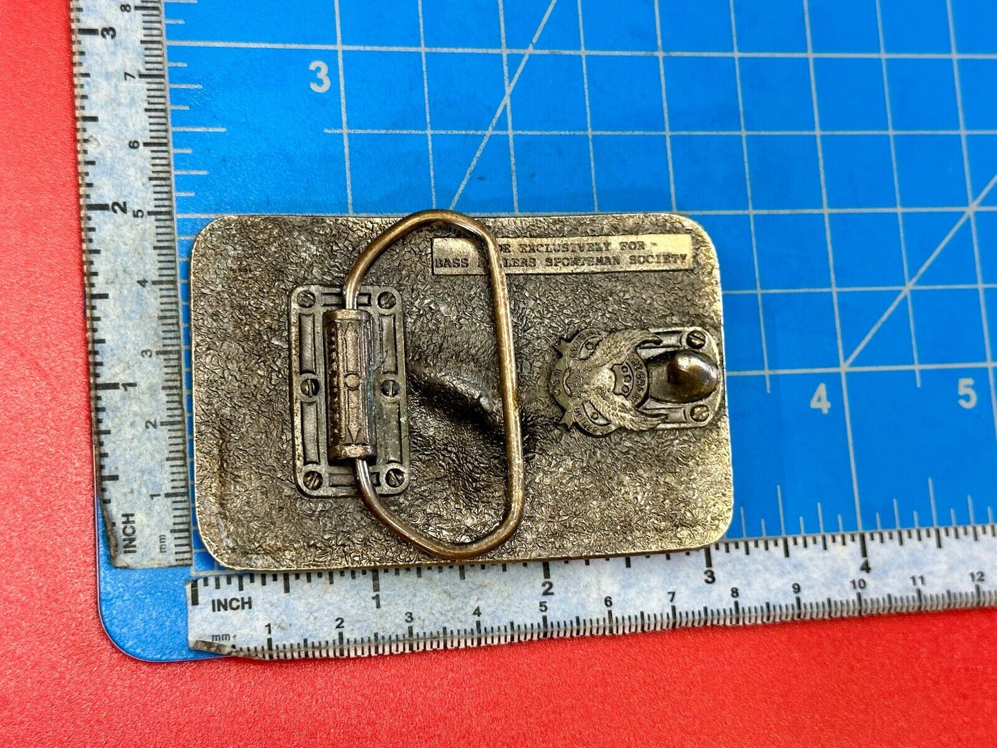 BASS Anglers Sportsman Society Fishing Club Great American belt buckle Co