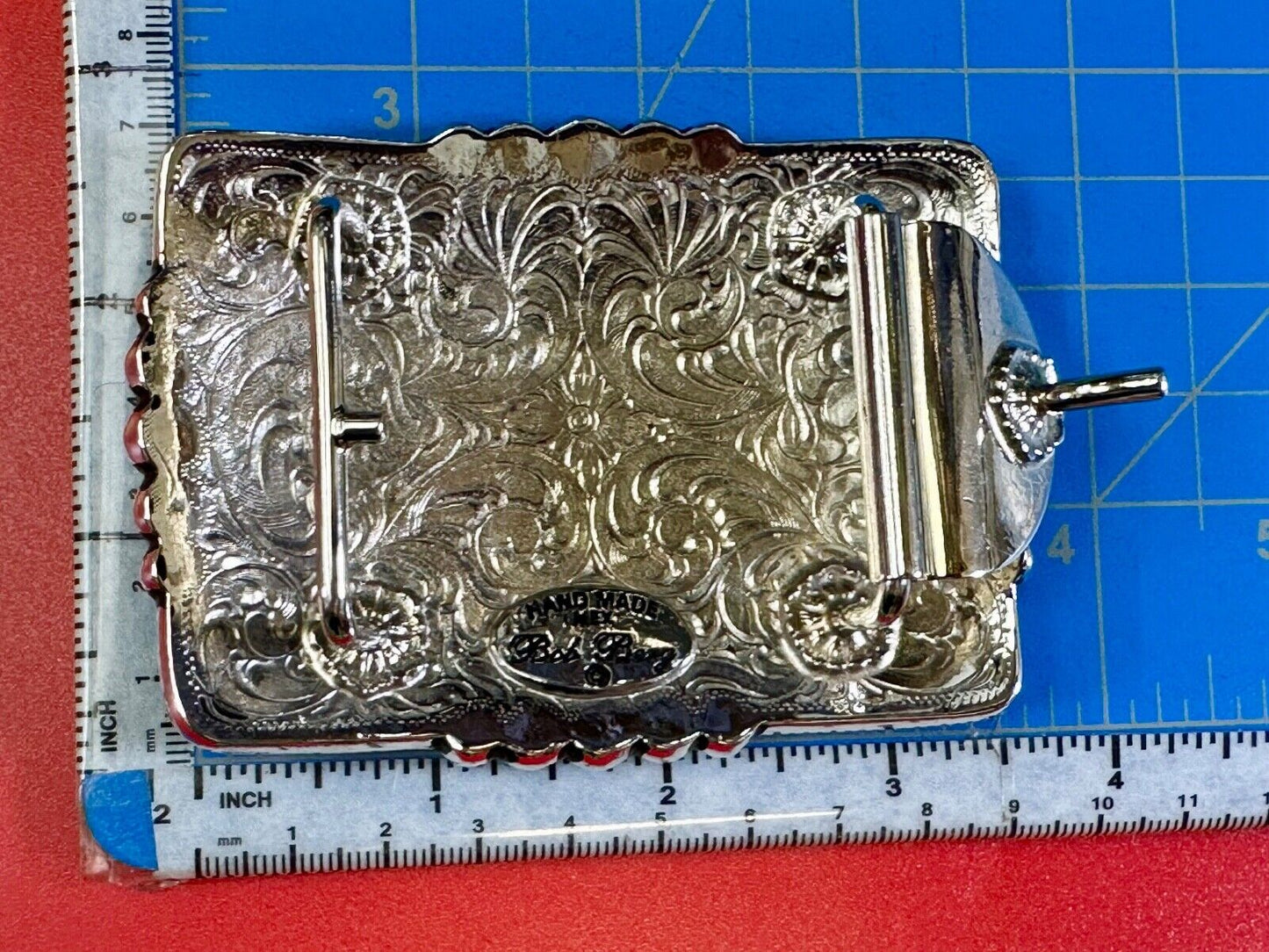 2004 Classic Select horsemanship CQHA Trophy belt buckle by Bob Berg