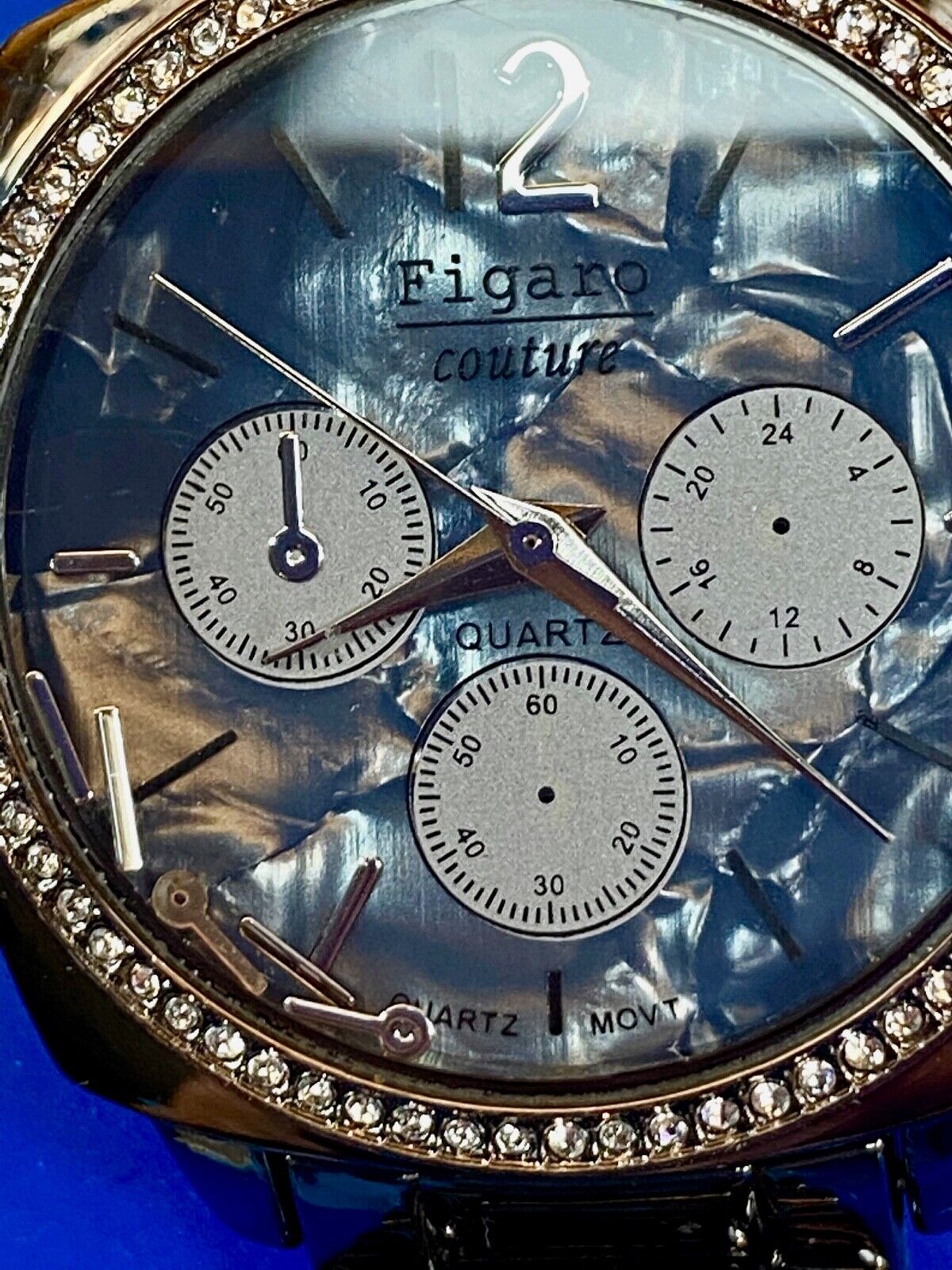 Beautiful Figaro Couture Multi Dial Watch - New Batter, Working Well!
