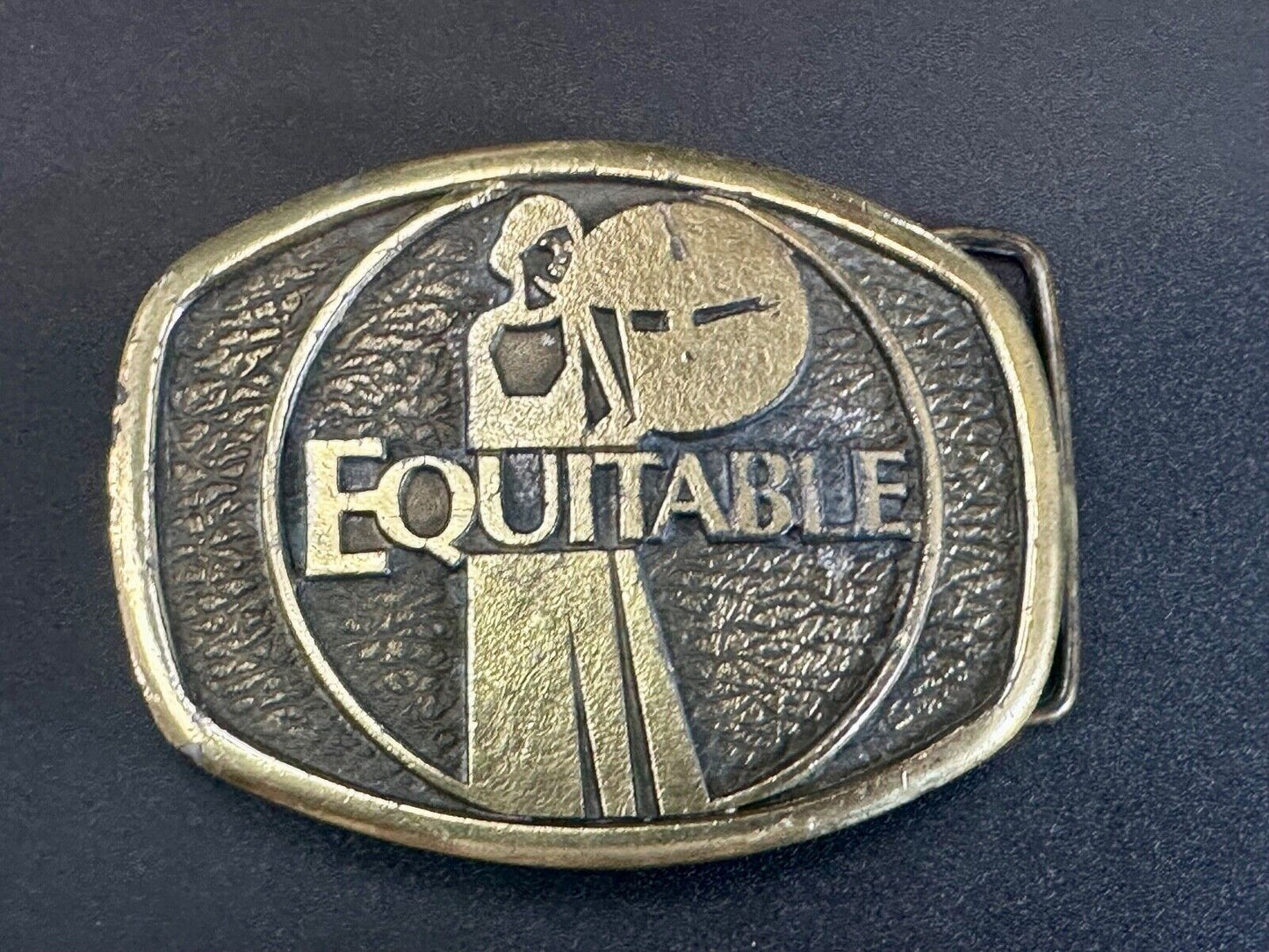 Vintage Belt Buckle Deco Equitable by Wyoming Studio Art Works