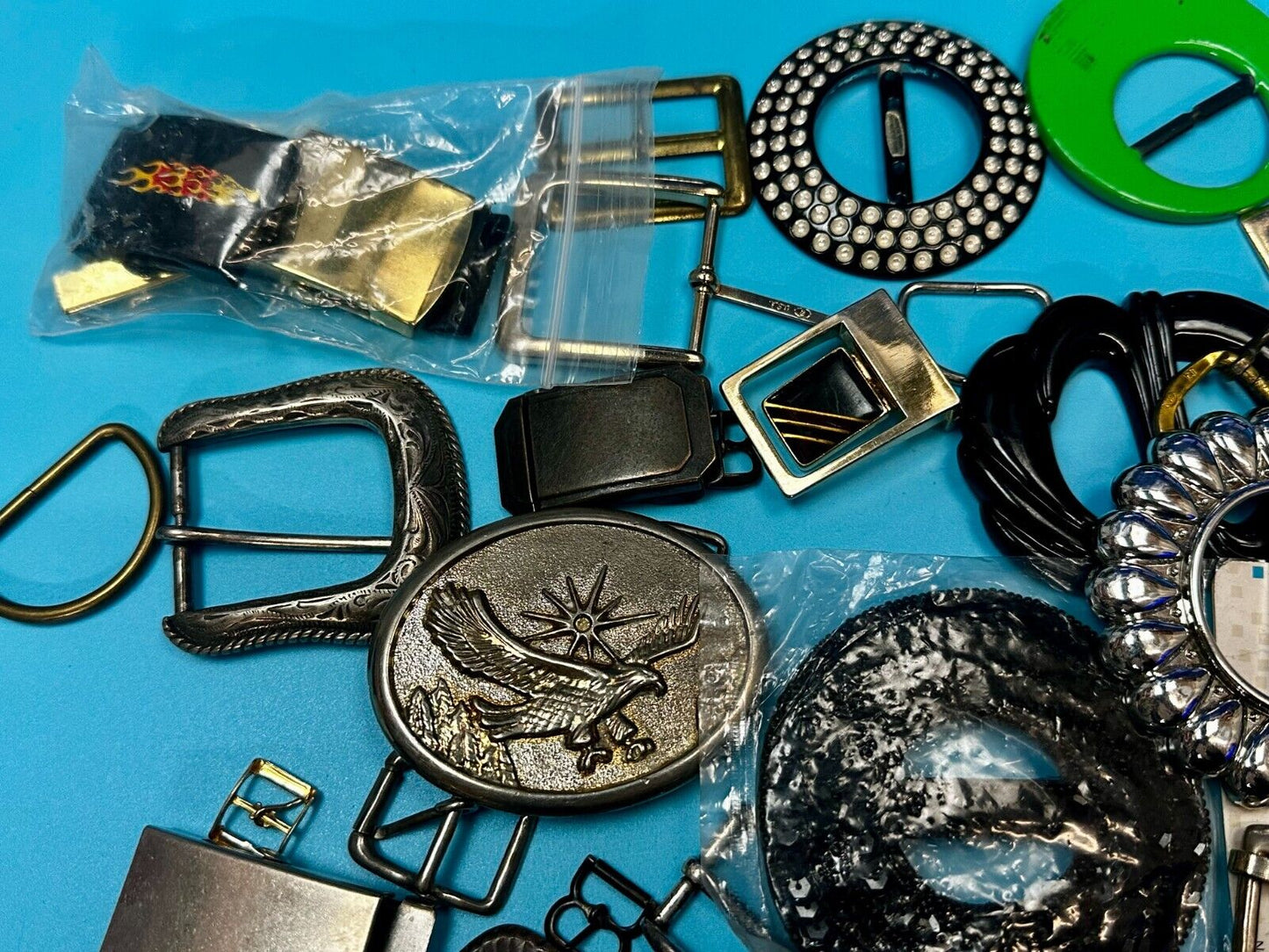 30 Vintage & Modern Belt buckles - Lot, Grab Bag - Resale Gifts!