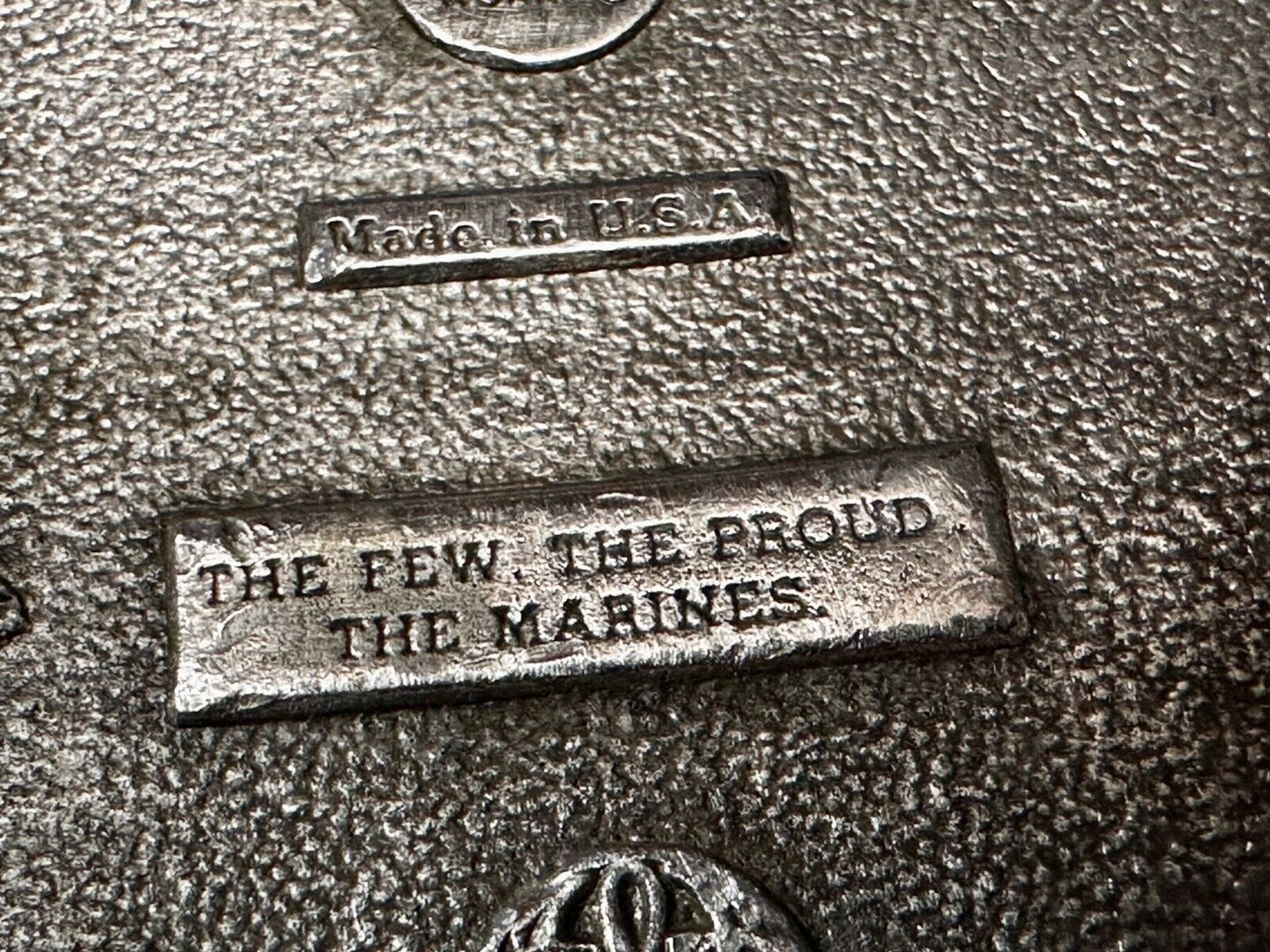 The Few The Proud The U.S Marines VTG 1982 Commemorative Belt Buckle by Bergamot