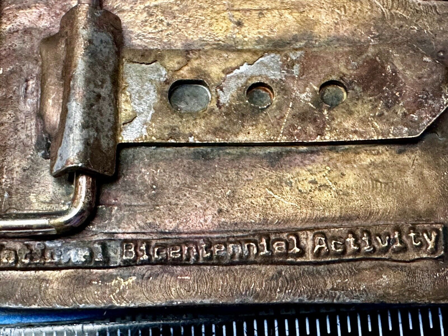 Bicentennial Wagon Train Pilgrimage Pennsylvania American Revolution Belt Buckle