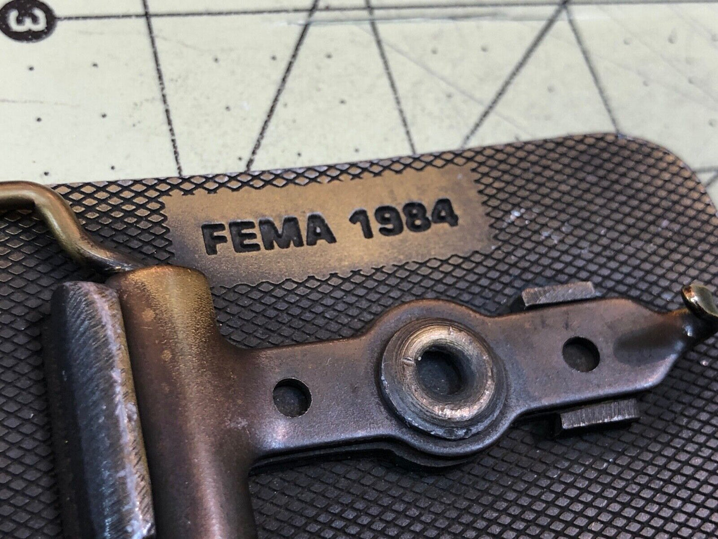 Vintage Empire Belt Buckle signed FEMA 1984