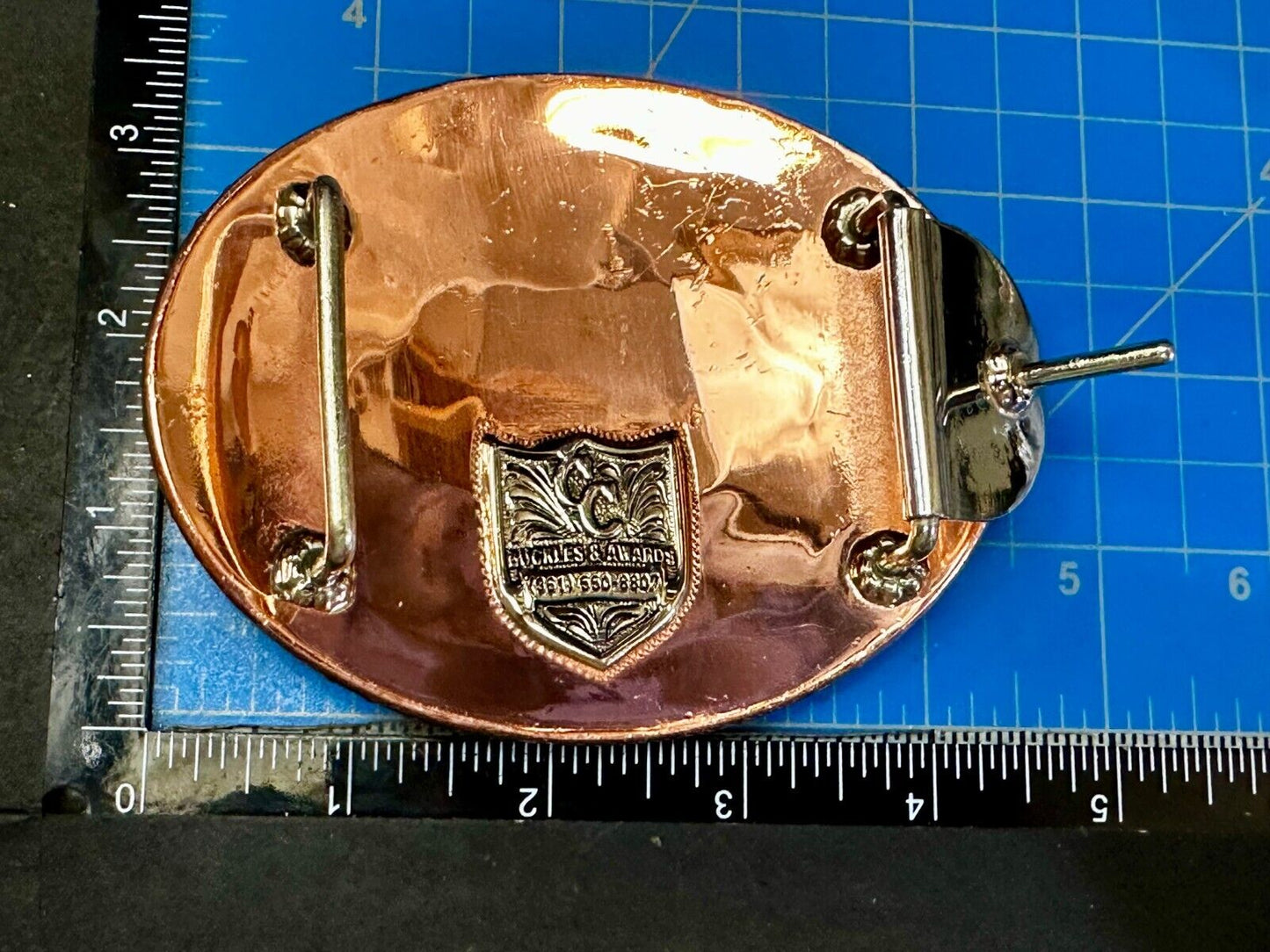 TJHRA Texas Jr. Rodeo 2021 Bareback Steer Riding Champion Trophy Belt Buckle