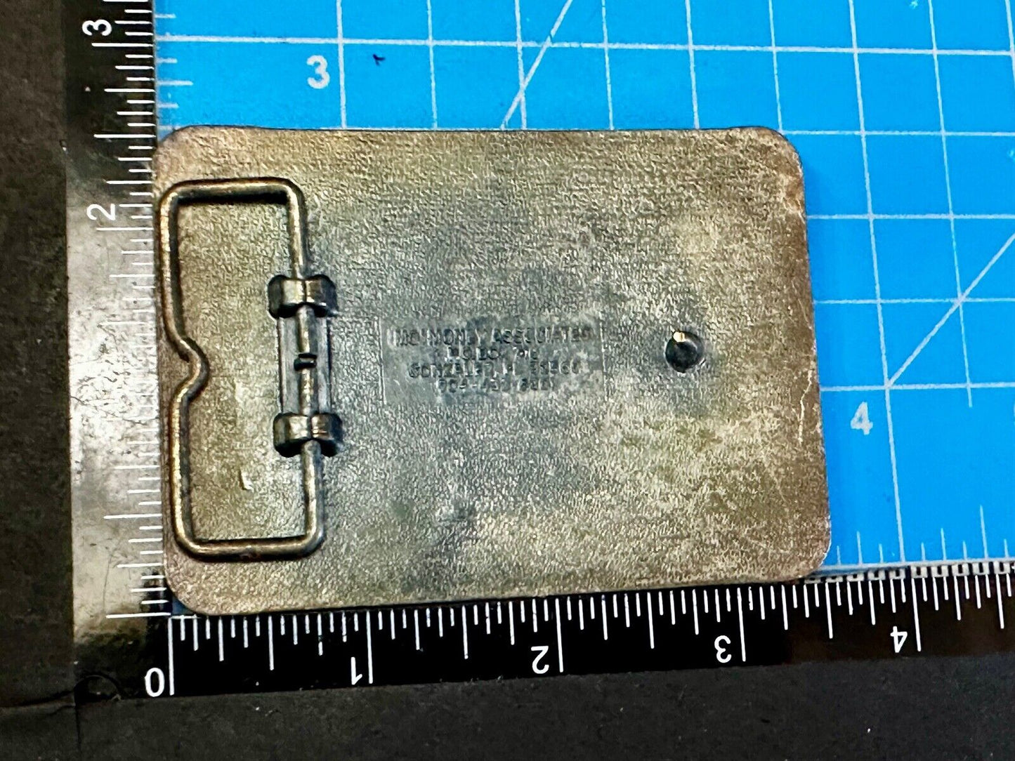 Texas KENR Houston Radio 1070 Vintage Promotional Mo Money Belt Buckle