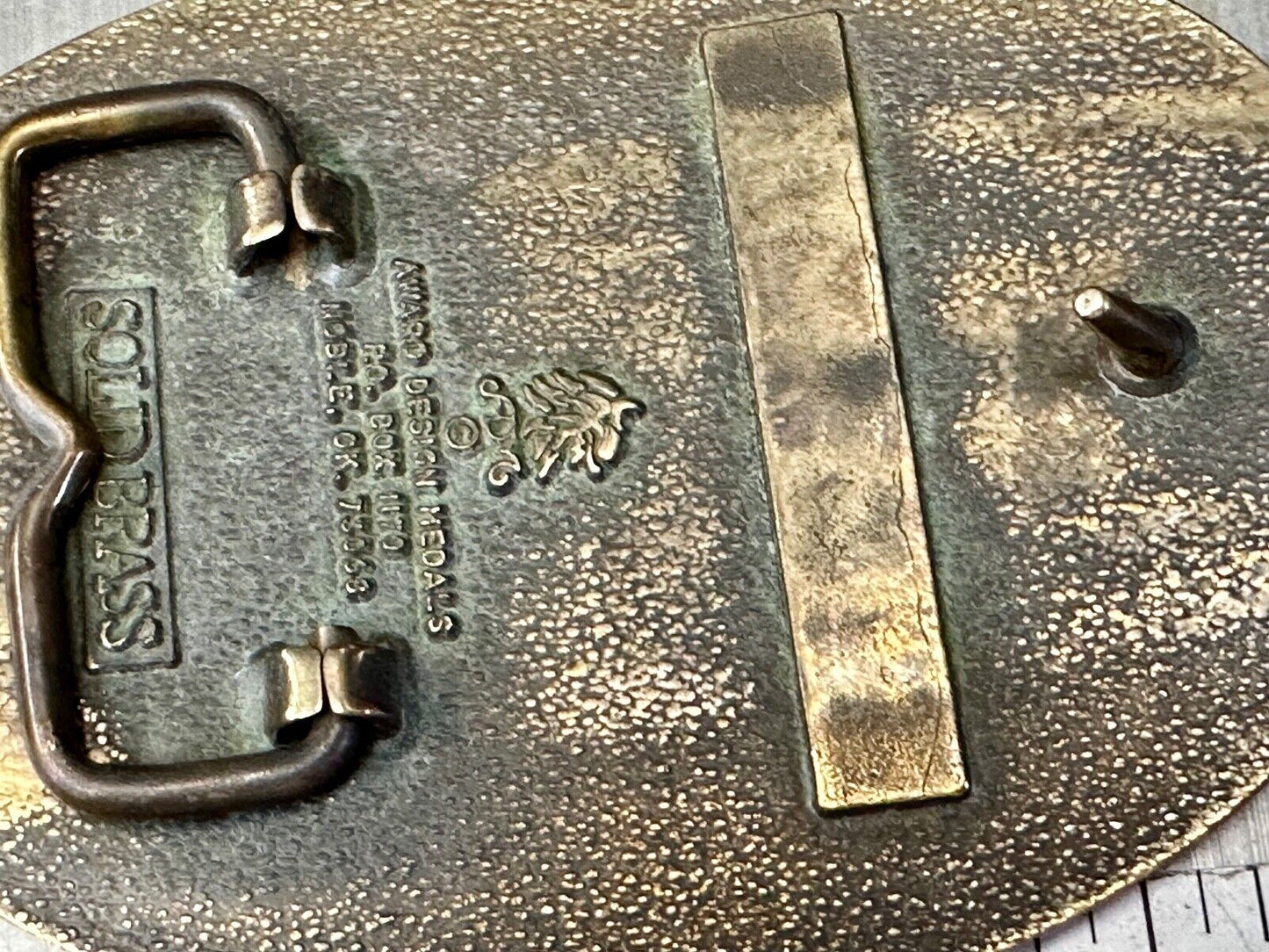 Beef Shootout 1998 Fleming Companies Inc Rodeo vintage ADM belt buckle