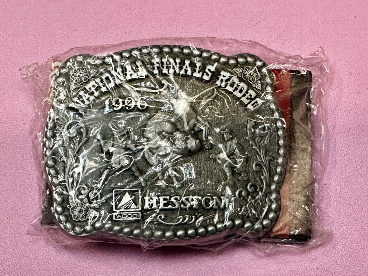 1996 NFR National Finals Rodeo NOS Youth Size Western Belt Buckle