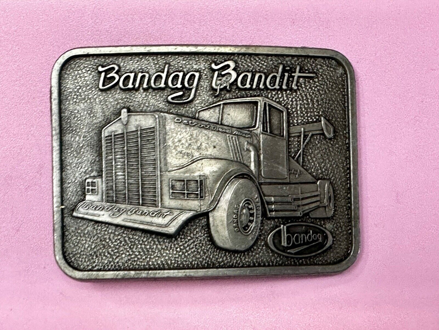 Bandag Bandit Vintage Kenworth Big Rig Trucking Semi Drivers Belt Buckle by RJ