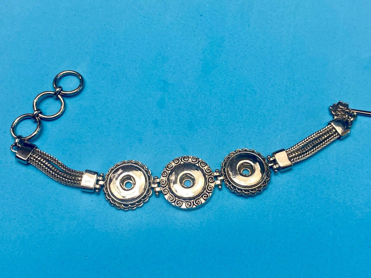 Three space Original bracelet for 18mm Magnolia And Vine Snaps