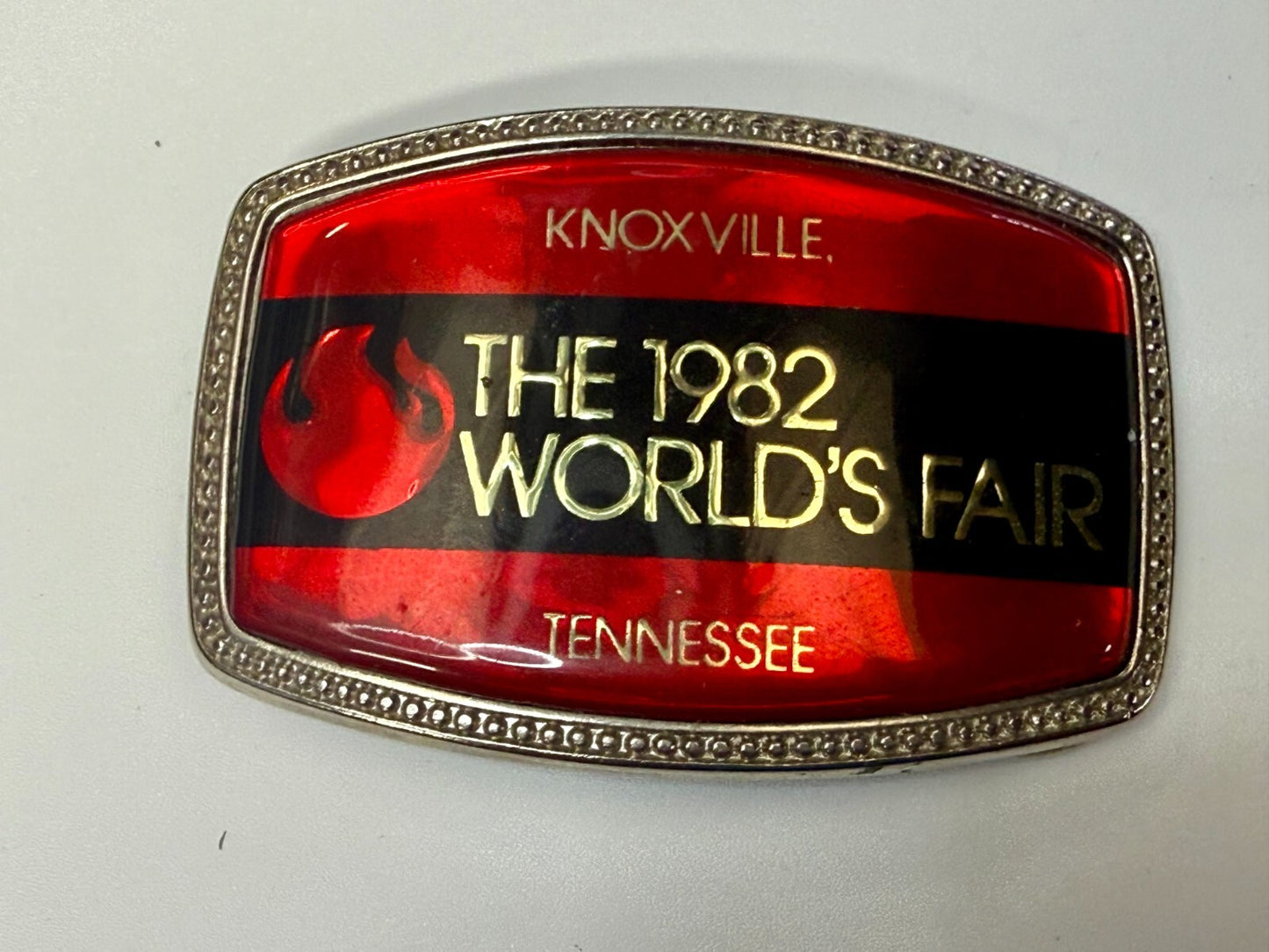 The 1982 World's Fair Knoxville Tennessee State Commemorative Belt Buckle