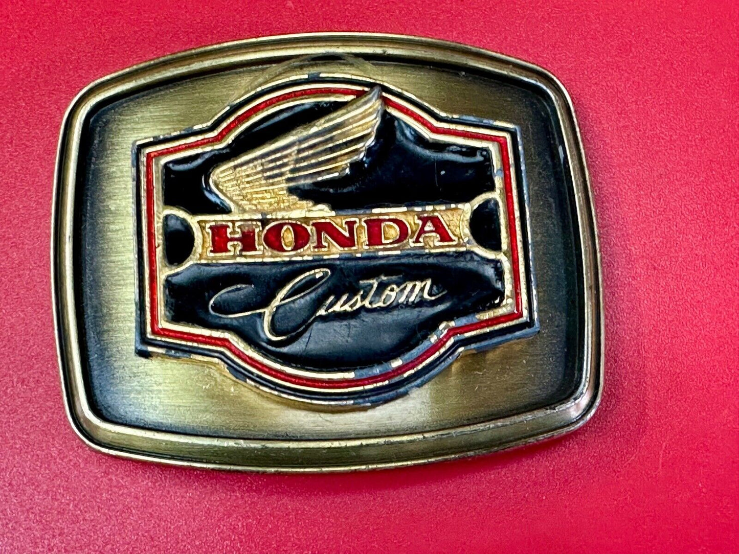 vintage 1979 Hondan Goldwing Custom Riantere belt buckle