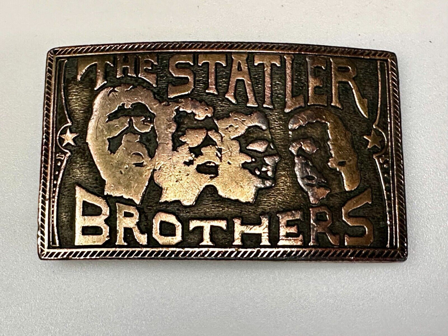 The Statler Brothers Music Band Group - Jim Watson Vintage 1974 Belt Buckle