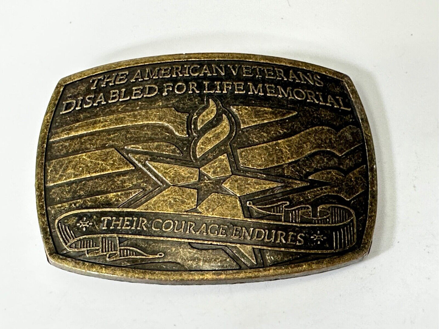The American Veterans Disabled for Life Memorial Commemorative Belt Buckle