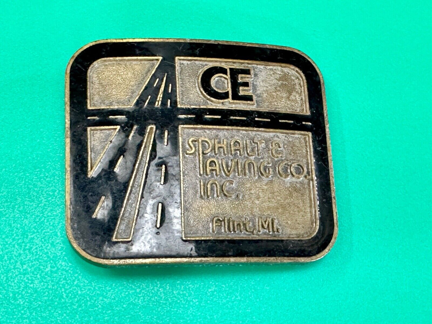 ACE Asphalt & Paving company Flint MI Promo Adverting belt buckle